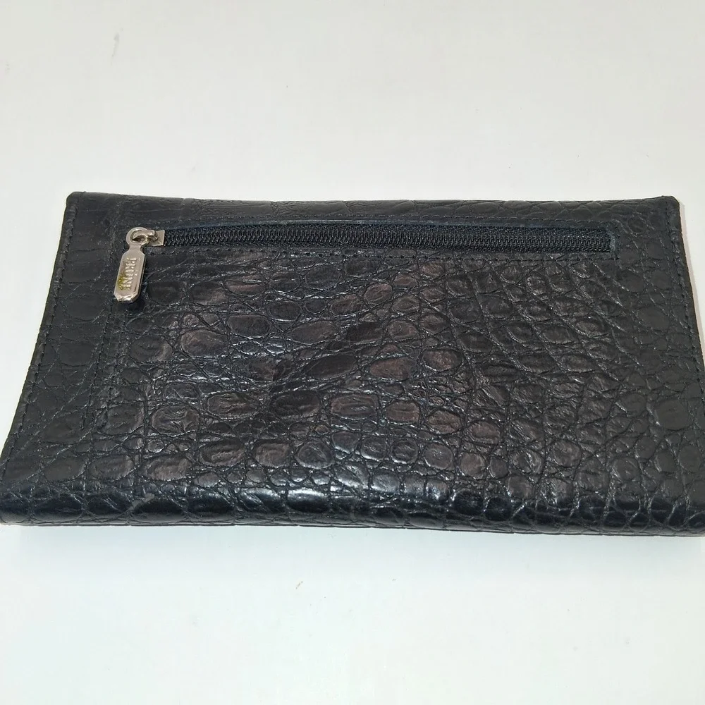 Prune black leather